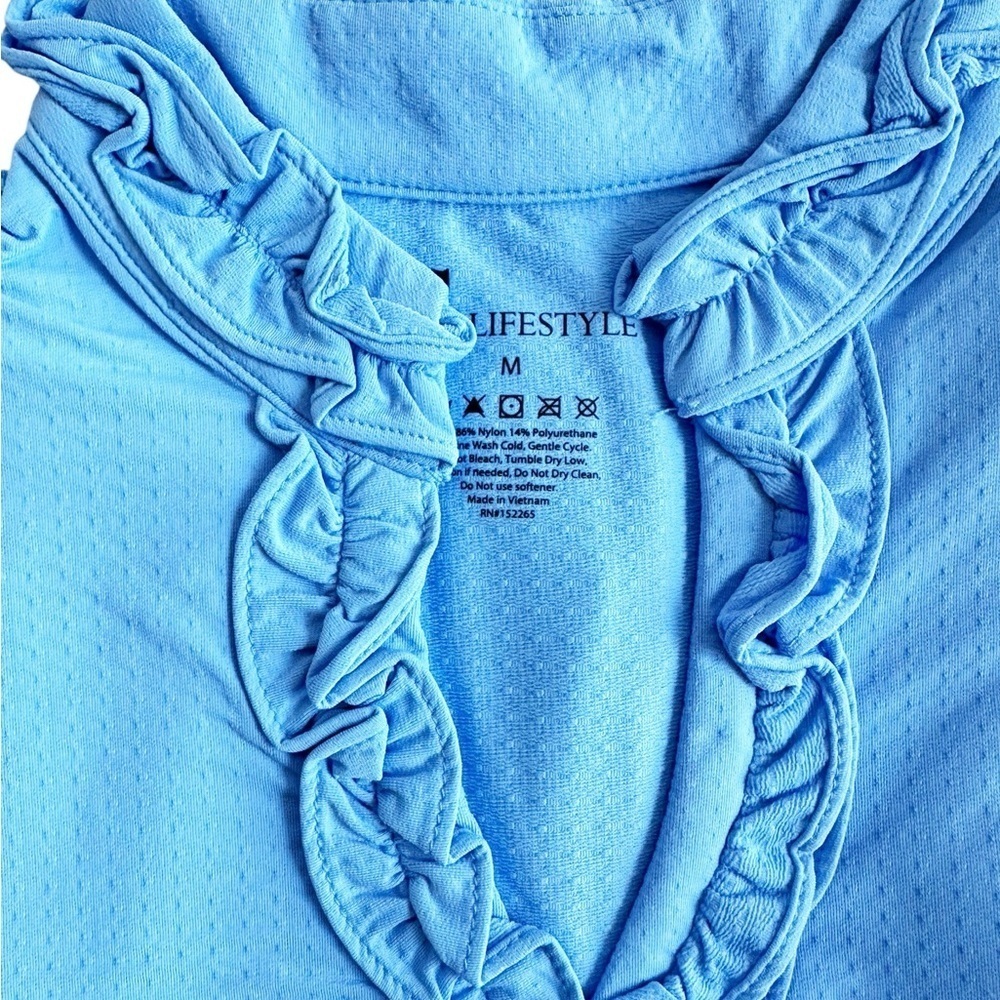 G Lifestyle Ruffled Sleeveless Blouse - Picture 4 of 5
